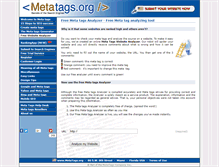 Tablet Screenshot of analyzer.metatags.org