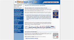 Desktop Screenshot of metatags.org